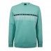 Мужской свитер BOSS Salbo 1 Embroidered Logo Sweatshirt Open Green 340