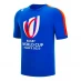 Мужская футболка с коротким рукавом Macron RWC Fra23 Tee Sn32 Blue/Red/White