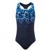 Slazenger Sport Back Swimsuit Junior Girls Black/Blue