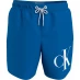 Calvin Klein Monogram Boys Swim Shorts Blue Crush