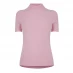 Hugo Sharize High Neck Ribbed Top Pastel Pink 685