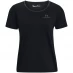 Жіноча футболка UNDER ARMOUR Under Armour Rush Novelty Short Sleeve T-Shirt Womens Black/Grey