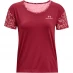 Жіноча футболка UNDER ARMOUR Under Armour Rush Novelty Short Sleeve T-Shirt Womens Red/Pink