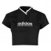 Жіноча футболка adidas Tiro Cropped T-Shirt Womens Black