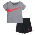 Nike Dri-FIT T Shirt and Shorts Set Baby Boys Black