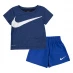 Nike Dri-FIT T Shirt and Shorts Set Baby Boys Game Royal