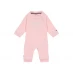 Tommy Hilfiger BABY CURVED MONOTYPE COVERALL Pink TJS
