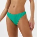 Jack Wills Crinkle Tanga Bikini Bottom Green