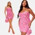 I Saw It First Printed Mesh Ruched Cami Mini Dress PINK PAISLEY