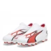 Puma Ultra Match Laceless Junior Firm Ground Football Boots White/Pink