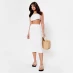 I Saw It First Back Split Knitted Midi Skirt Co-Ord CREAM