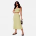 I Saw It First Back Split Knitted Midi Skirt Co-Ord LIME
