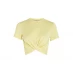 Calvin Klein Jeans TWISTED CROPPED TOP Yellow Sand