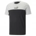 Puma Essential Block X Tape T Shirt Mens Grey Heather
