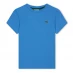 LACOSTE Boys Logo Crew Neck T Shirt Blue IY3