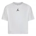 Детская футболка Air Jordan Jordan Jumpman Cropped T-Shirt Junior Girls White/Blk SL