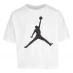Детская футболка Air Jordan Jordan Jumpman Cropped T-Shirt Junior Girls White LL JM