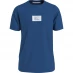 Calvin Klein Jeans Address Box T-shirt Tarps Blue C3B