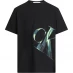 Calvin Klein Jeans Hyper Real Slanted CK T-Shirt Ck Black