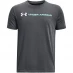Under Armour B LOGO WORDMARK SS Pitch Gray Med