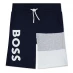 Boss Boss Large Logo Shorts Juniors Navy 849
