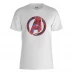 Marvel Marvel Paper Avengers Symbol T-Shirt White