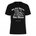 Warner Brothers WB Friends Two Pizzas T-Shirt Black