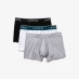 Мужские трусы Lacoste 3 Pack Boxer Shorts Blk/Wht/Gry