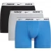 Мужские трусы Nike 3 Pack Dri-FIT Essential Microfiber Trunks Mens Blue/Grey/Black