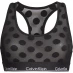 Calvin Klein Modern Cotton Logo Bralette Black Dot