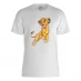 Character Disney Lion King Simba Jumping T-Shirt White