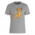 Character Disney Lion King Simba Jumping T-Shirt Grey