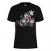 Character Disney Minnie Mouse Floral 02 T-Shirt Black