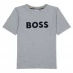Boss Logo T Shirt Juniors Grey A32