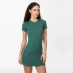 Jack Wills Ribbed Dress Forest Green