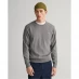 Мужской свитер Gant Classic Cotton Crew Neck Sweater Grey Melange092
