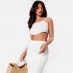 I Saw It First Pointed Hem Knitted Crop Top Co-Ord CREAM