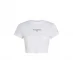 Жіноча футболка Tommy Jeans TJW BBY CRP ESSENTIAL LOGO 3 SS White