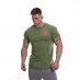 Мужская футболка с коротким рукавом Golds Gym Basic Left Chest T-shirt Mens Army