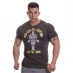 Мужская футболка с коротким рукавом Golds Gym Muscle Joe T-Shirt Mens Charcoal
