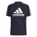 Мужская футболка с коротким рукавом adidas Sereno Logo T Shirt Mens Navy/White