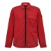 BOSS Oversized Zip-Up Overshirt Red 624