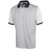 Island Green Golf Diamond Print Polo Shirt Mens White