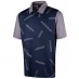 Island Green Golf Abstract Print Polo Shirt Mens Navy