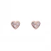 Ted Baker NEENA Crystal Small Heart Stud Earrings For Women Rose Gold