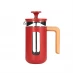 La Cafetiere 3 Cup Pisa Stainless Steel Red