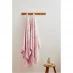 Homelife Pack of 2 Stripe Bath Sheets Pink