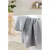 Homelife Super Soft Ribbed Hand Towel Grey