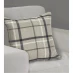 Home Curtains Hudson Check Filled Cushion Grey