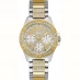 Guess Stainless Steel Fashion Analogue Quartz Watch Silver/Gold